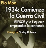 Detalle del libro que dedicó Moa a los sucesos de 1934.