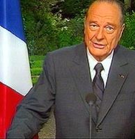 Jacques Chirac, presidente de Francia.