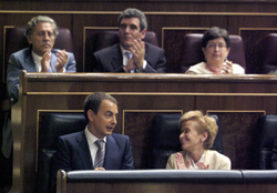 Zapatero promete acabar “para siempre” con la sequía y convierte a España en el cuerno de la abundancia